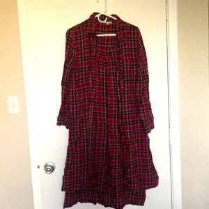 Long flannel dress